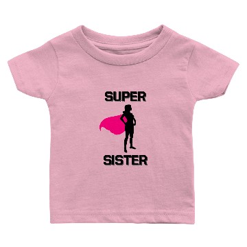 Discover Super Sister Superhero siblings Baby T-shirts