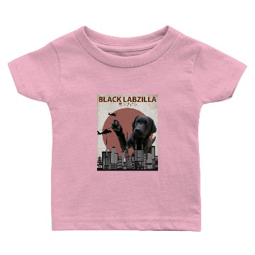 Discover Black Labzilla Giant Labrador Retriever Lab Baby T-shirts