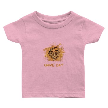 Discover Game Day With Leopard Heart Football Lovers Mom Baby T-shirts