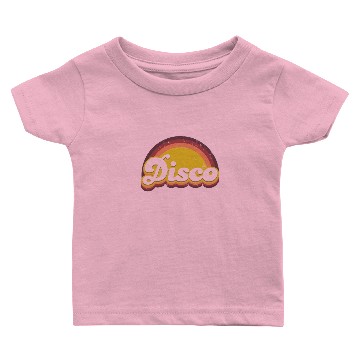 Discover Disco 1970s Dance Hippie Design Baby T-shirts