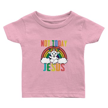 Discover Satan Baphomet Not Today Jesus Baby T-shirts Unisex T-Shir