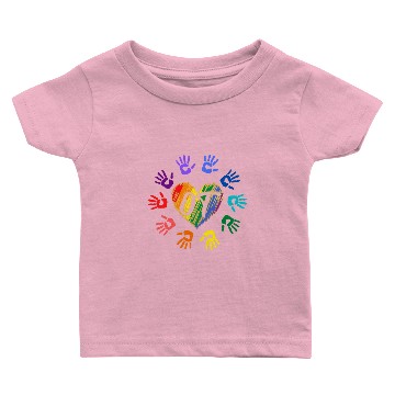 Discover Rainbow Meaningful OT Hands, Occupational Therapy Baby T-shirts