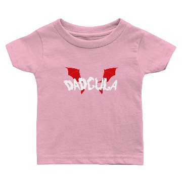 Discover Funny Dadcula Bat Wing Happy Halloween Baby T-shirts