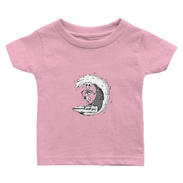 Discover surfing skeleton Baby T-shirts
