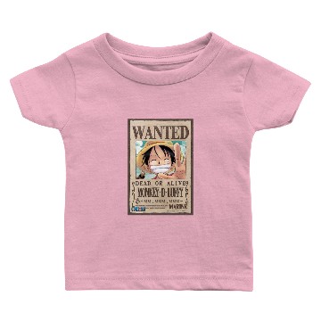 Discover Luffy wanted poster Baby T-shirts