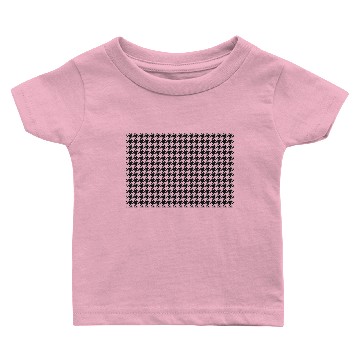 Discover Houndstooth (Black & White) Baby T-shirts