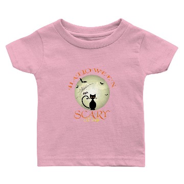 Discover Halloween Scary Cat Lady Baby T-shirts