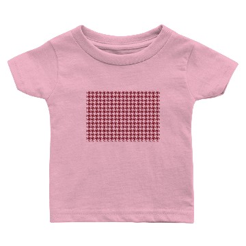 Discover Houndstooth (Crimson & White) Baby T-shirts