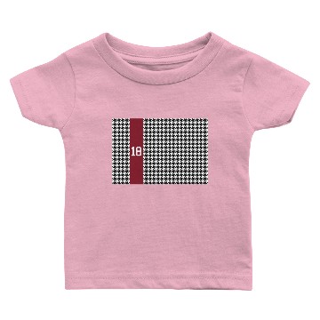 Discover Albm Houndstooth Crimson 18 Baby T-shirts