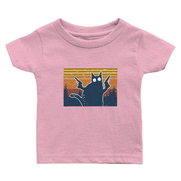 Discover Cat gun 3D Baby T-shirts