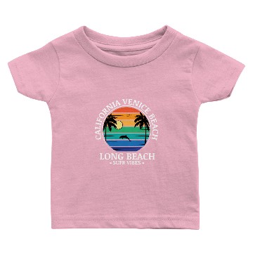 Discover California venice beach long beach surf vibes Baby T-shirts