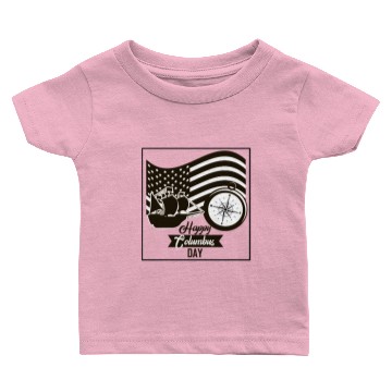 Discover Happy Columbus Day Baby T-shirts