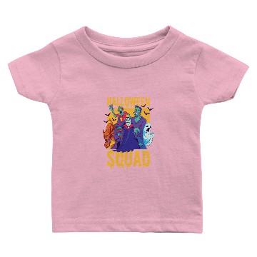 Discover Halloween Squad Skeleton Ghost Wolf Vampire Witch Baby T-shirts