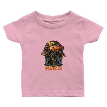 Discover halloween scarecrow pumpkins Baby T-shirts