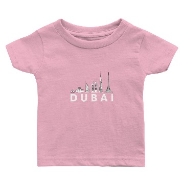 Discover Dubai Evolution Baby T-shirts Skyline United Emirates