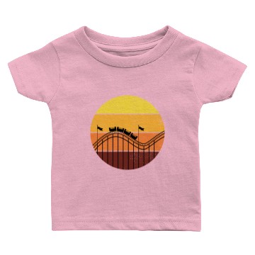 Discover Fun Fair Roller Coaster Amusement Park Baby T-shirts