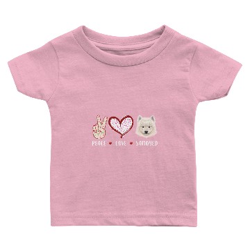Discover peace love Samoyed gift for men women kids Samoyed Baby T-shirts