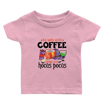 Discover This Witch Needs Coffee Before Any Hocus Pocus Baby T-shirts