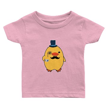 Discover Fancy Duck Drinking Tea Funny Duck Gift Baby T-shirts