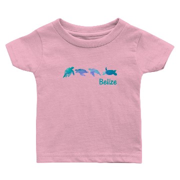 Discover Belize Peaceful Turtles Fun Gift Baby T-shirts