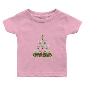 Discover Dragonfly Bird Christmas Tree Baby T-shirts