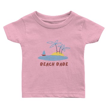 Discover White Cute Beach Babe Baby T-shirts