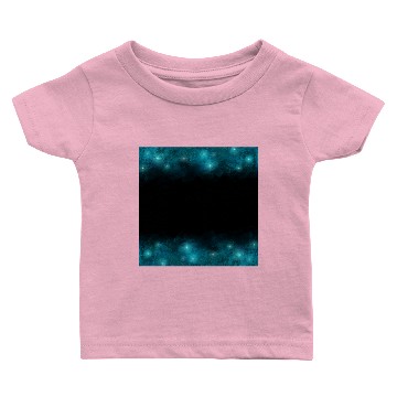 Discover Teal Galaxy Watercolor Universe Baby T-shirts