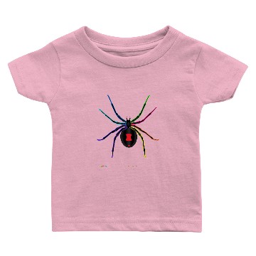 Discover Black Widow Rainbow Design Baby T-shirts