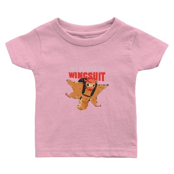 Discover Wingsuit Skydiving Parachute Base Jump Baby T-shirts