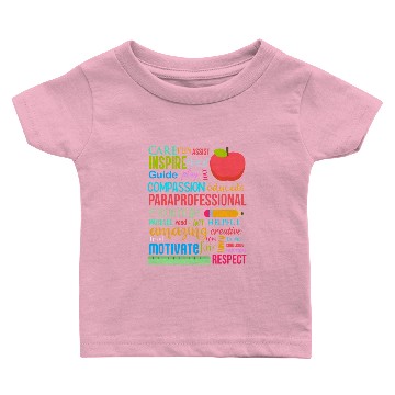 Discover Paraprofessional School Counselor Teacher Baby T-shirts