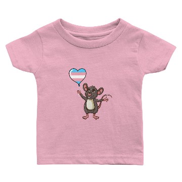 Discover Mouse Heart Balloon Transgender Pride Baby T-shirts