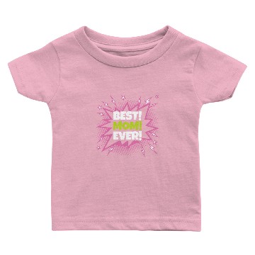 Discover Best! Mom! Ever! Lightning Baby T-shirts