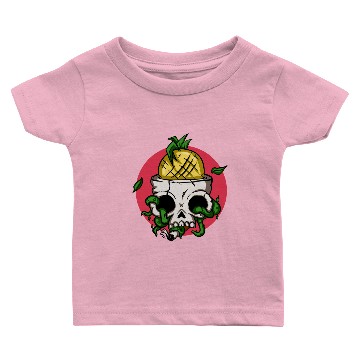 Discover Pineapple Skull Baby T-shirts