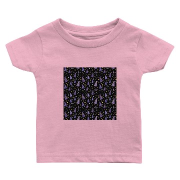 Discover Wizard and Witch Pattern | Magic Sorcery Conjuring Baby T-shirts