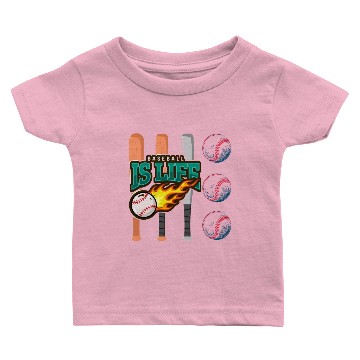 Discover Baseball is life Baby T-shirts