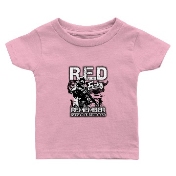 Discover Remember Everyone Deployed US Red Flag Friday Baby T-shirts