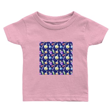 Discover Wizard and Witch Pattern | Magic Sorcery Conjuring Baby T-shirts