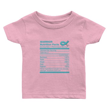Discover Cervical Cancer Nutrition Facts Cervical Cancer Aw Baby T-shirts