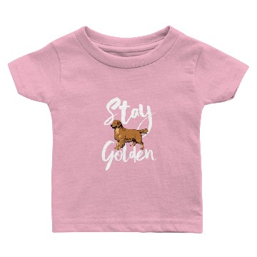 Discover Stay Golden Retriever Baby T-shirts