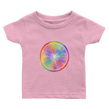Discover Rainbow Citrus Circle Slice Baby T-shirts