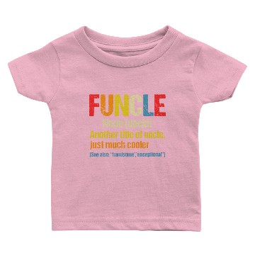 Discover Funcle Definition Funny Gift For Uncle Baby T-shirts