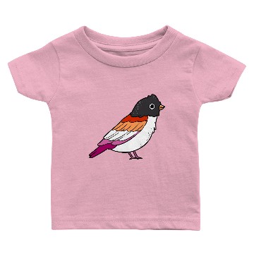 Discover Lesbian Bird Orange Pink Lesbian Pride Baby T-shirts
