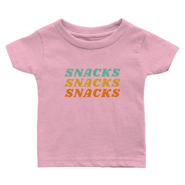 Discover Snacks Snacks Snacks Baby T-shirts