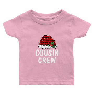 Discover Cousin Crew Santa Red Plaid Xmas Baby T-shirts