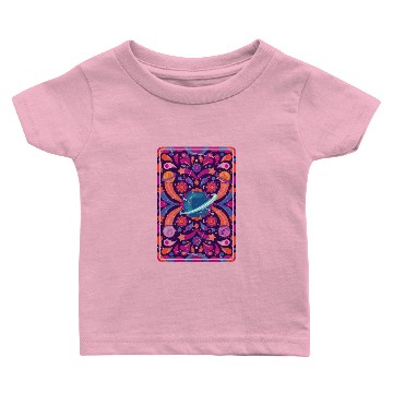 Discover Psychedelic - Funky Planets - Indie Aesthetic - Baby T-shirts