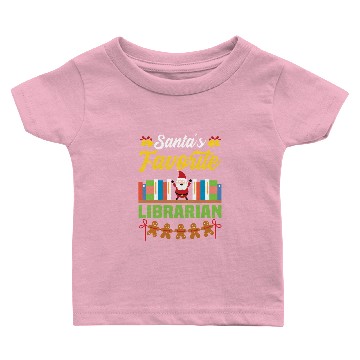 Discover Librarian Christmas Library Books Baby T-shirts