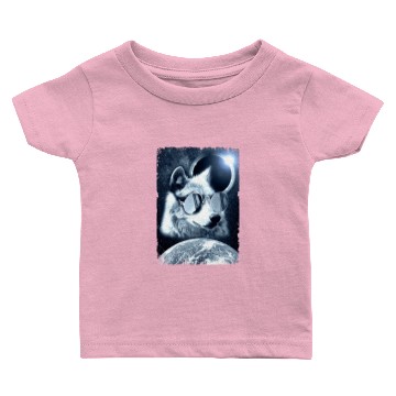 Discover Galaxy Wolf Sunglasses Solar Eclipse Earth Baby T-shirts