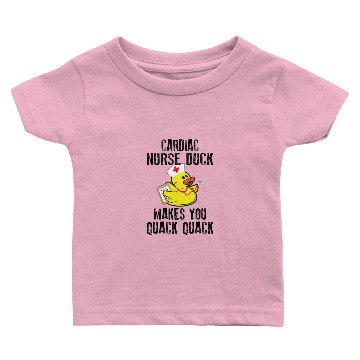 Discover Cardiac Nurse Duck Cardiology Nursing Baby T-shirts