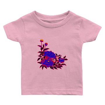 Discover Polyamorous Pride Peony Flower Arrangement Baby T-shirts