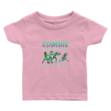 Discover Zombie Apocalypse Fun Run Scary Running Baby T-shirts